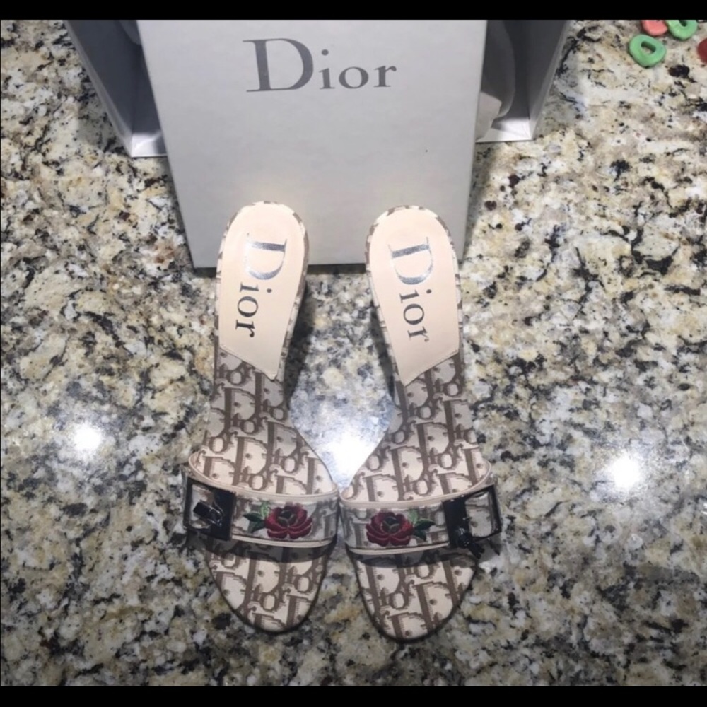 Dior Trotter Tan heels
